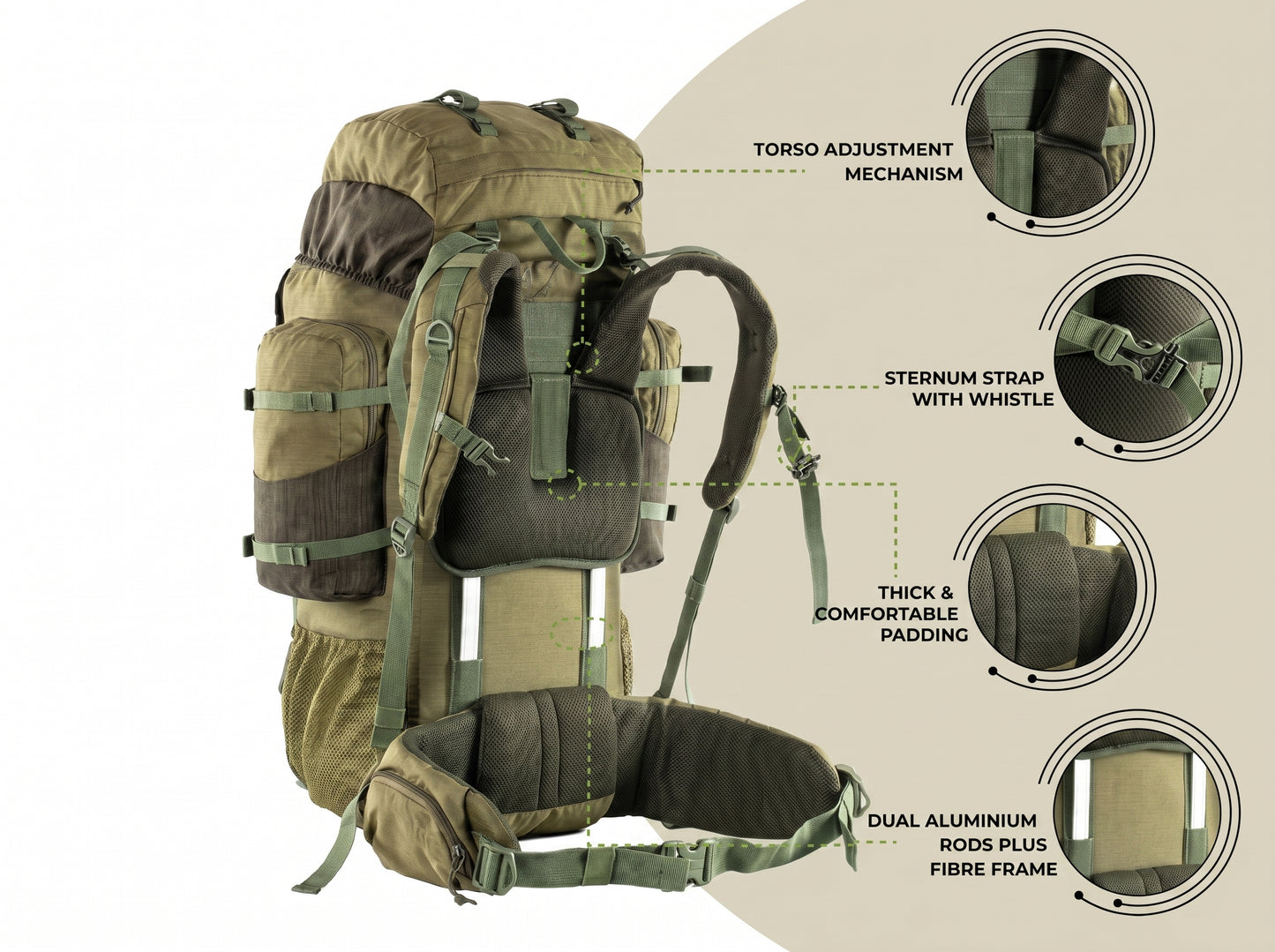 Northern Kings™ Army Rucksack Tactical Backpack