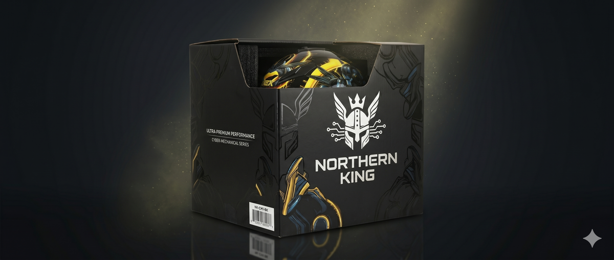 NorthernKings™ TitanShield Helmet ISI Certified Protection • Anti-UV Visor