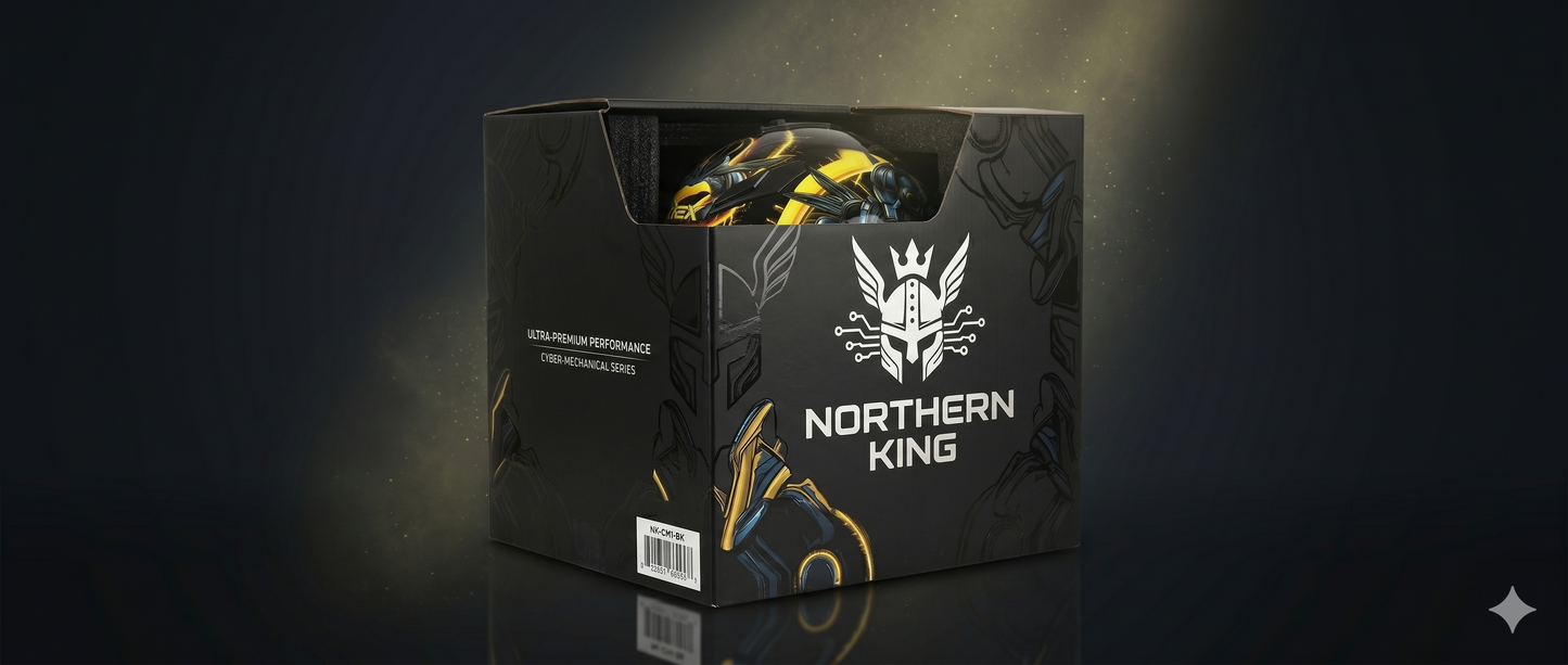 NorthernKings™ TitanShield Helmet ISI Certified Protection • Anti-UV Visor