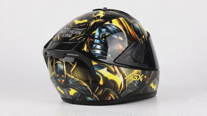 NorthernKings™ TitanShield Helmet ISI Certified Protection • Anti-UV Visor